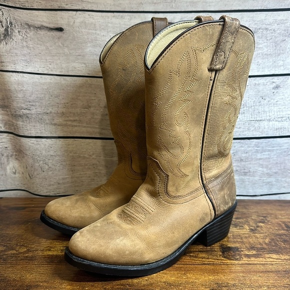 Smoky Mountain Western Cowboy Denver‎ Boots Youth Size 4 - Picture 1 of 6